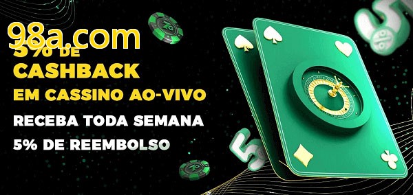 Promoções do cassino ao Vivo 98a.com